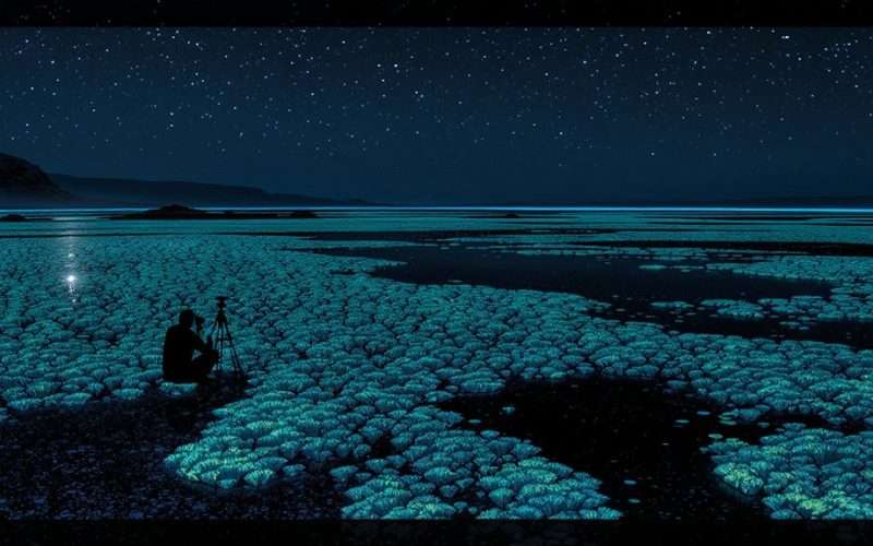 8 650 metų senumo švytintis grybas