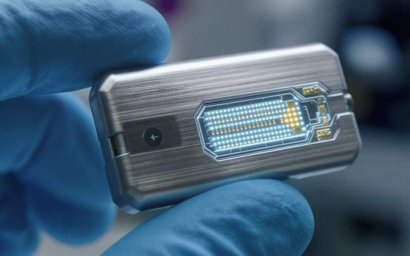 kietojo kūno baterija 5 minučių įkrovimas 100 tūkst. ciklų